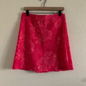 Rip Skirt Hawaii Wrap Skirt Pink Tropics Print S Floral Vacation Beach Hibiscus